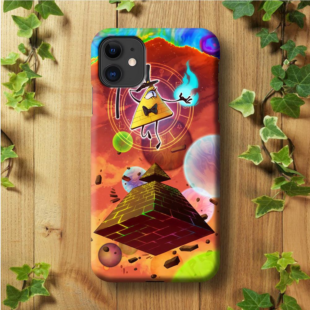 Gravity Falls Bill Cipher Art iPhone 11 Case-Plastic / Full Wrap (3D Case)-Xtracase
