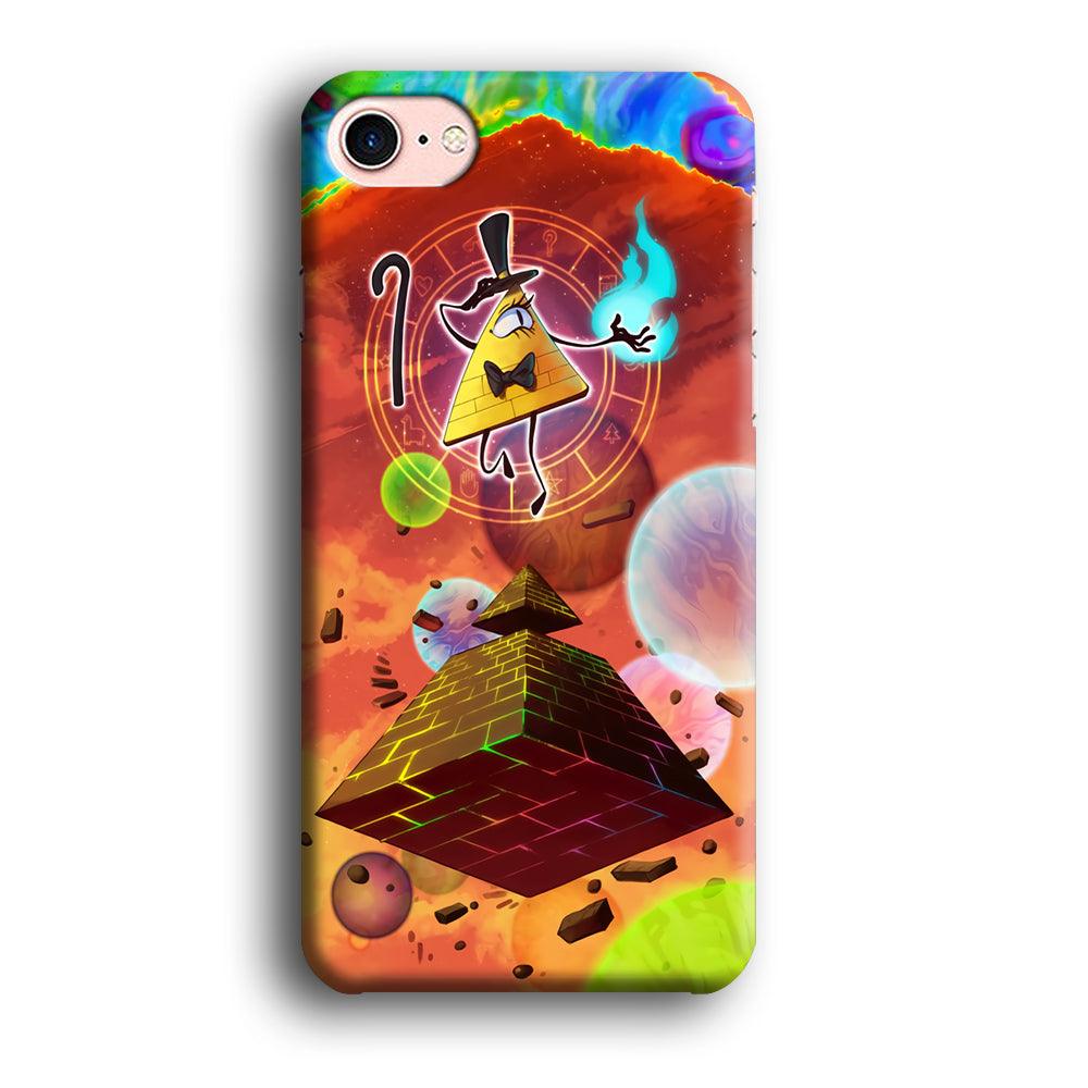 Gravity Falls Bill Cipher Art iPhone SE 2020 Case-Plastic / Full Wrap (3D Case)-Xtracase