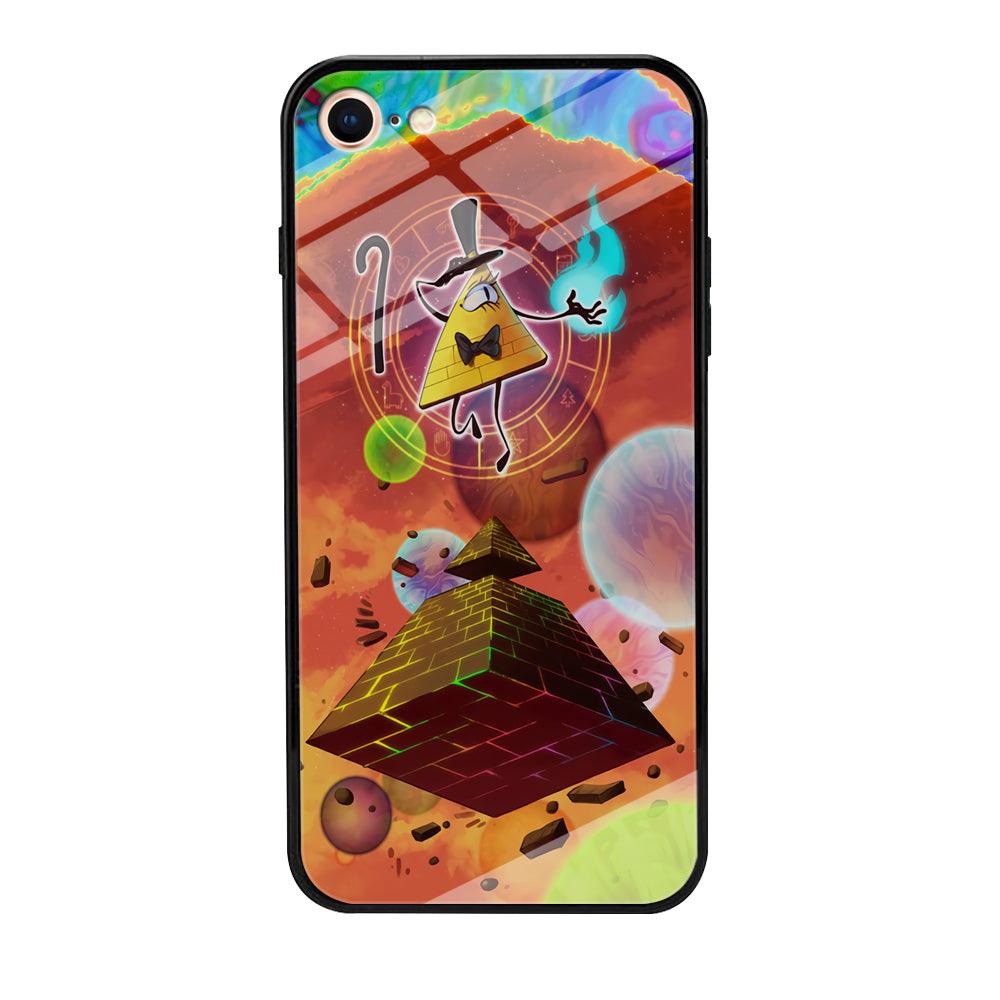 Gravity Falls Bill Cipher Art iPhone 8 Case-Tempered Glass Case-Xtracase