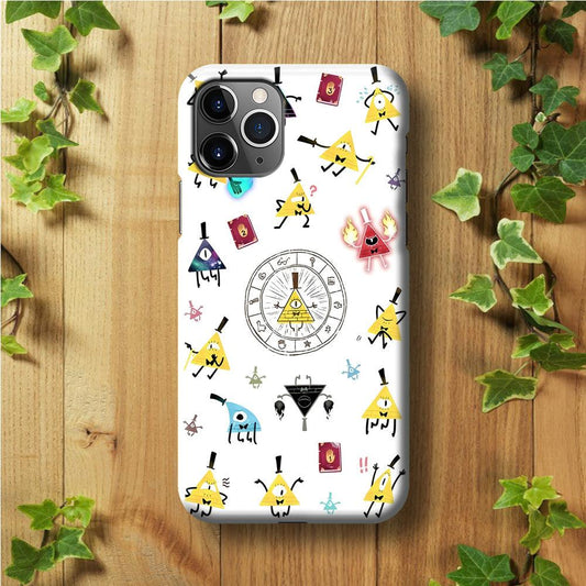 Gravity Falls Bill Cipher Doodle iPhone 11 Pro Max Case-Plastic / Full Wrap (3D Case)-Xtracase