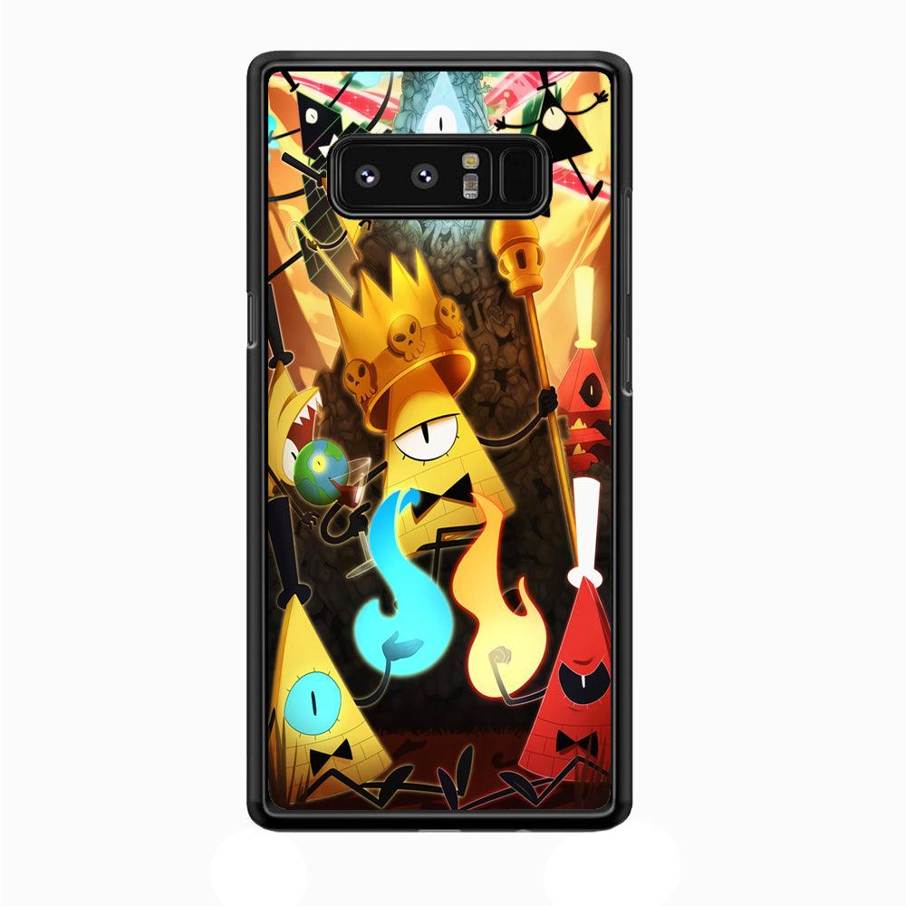 Gravity Falls Bill Cipher King Samsung Galaxy Note 8 Case-Plastic / Full Wrap (3D Case)-Xtracase