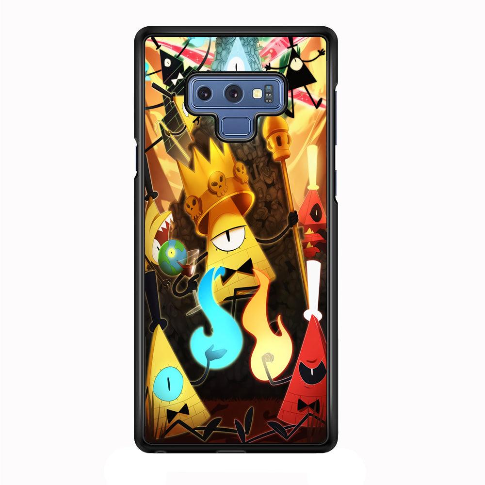 Gravity Falls Bill Cipher King Samsung Galaxy Note 9 Case-Plastic / Full Wrap (3D Case)-Xtracase