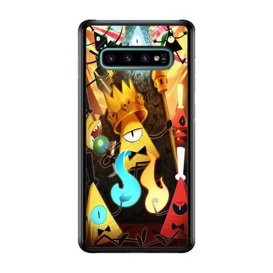 Gravity Falls Bill Cipher King Samsung Galaxy S10 Plus Case-Plastic / Full Wrap (3D Case)-Xtracase