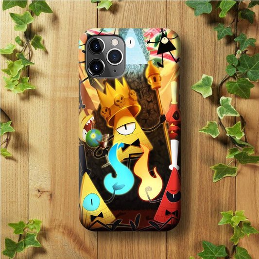 Gravity Falls Bill Cipher King iPhone 11 Pro Case-Plastic / Full Wrap (3D Case)-Xtracase