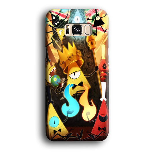 Gravity Falls Bill Cipher King Samsung Galaxy S8 Case-Plastic / Full Wrap (3D Case)-Xtracase