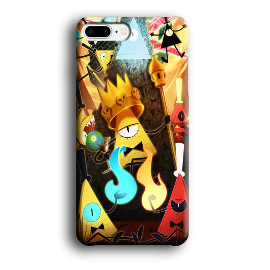 Gravity Falls Bill Cipher King iPhone 8 Plus Case-Plastic / Full Wrap (3D Case)-Xtracase