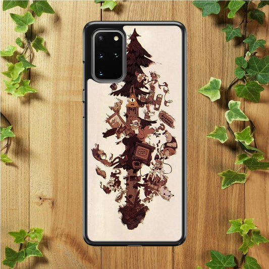 Gravity Falls Family Samsung Galaxy S20 Plus Case-Rubber / White (2D Case)-Xtracase