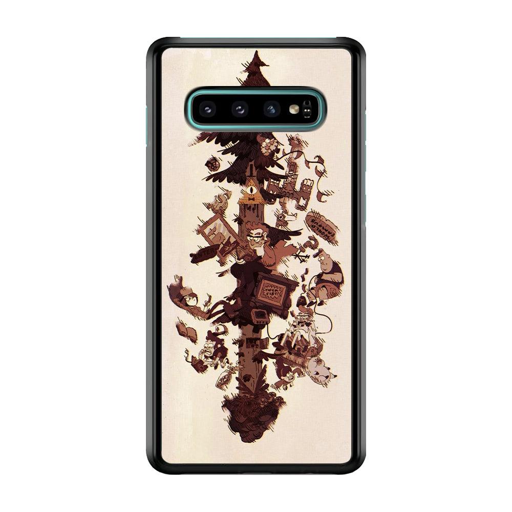 Gravity Falls Family Samsung Galaxy S10 Case-Plastic / Full Wrap (3D Case)-Xtracase