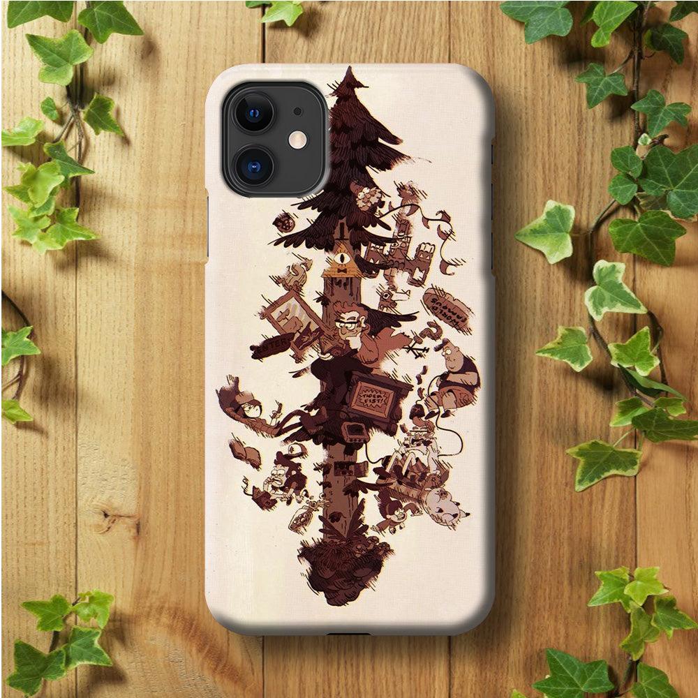 Gravity Falls Family iPhone 11 Case-Plastic / Full Wrap (3D Case)-Xtracase