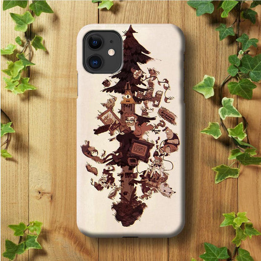Gravity Falls Family iPhone 11 Case-Plastic / Full Wrap (3D Case)-Xtracase
