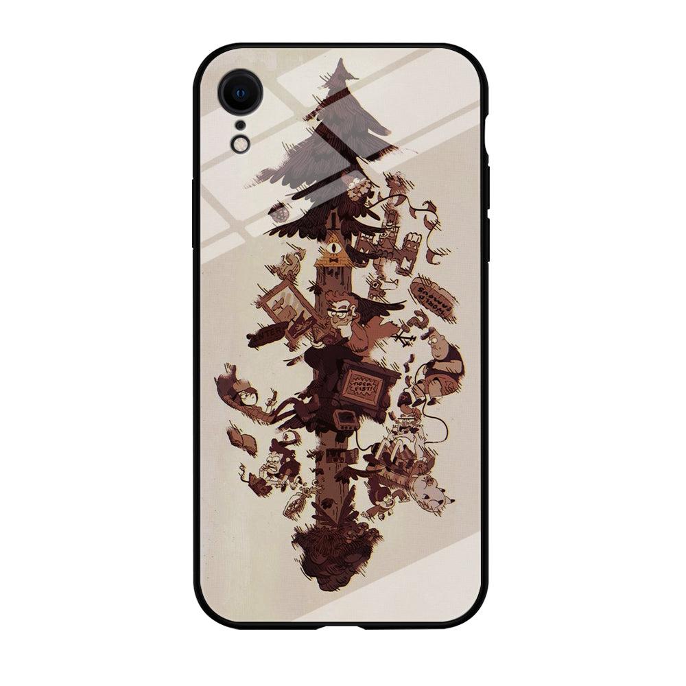 Gravity Falls Family iPhone XR Case-Tempered Glass Case-Xtracase