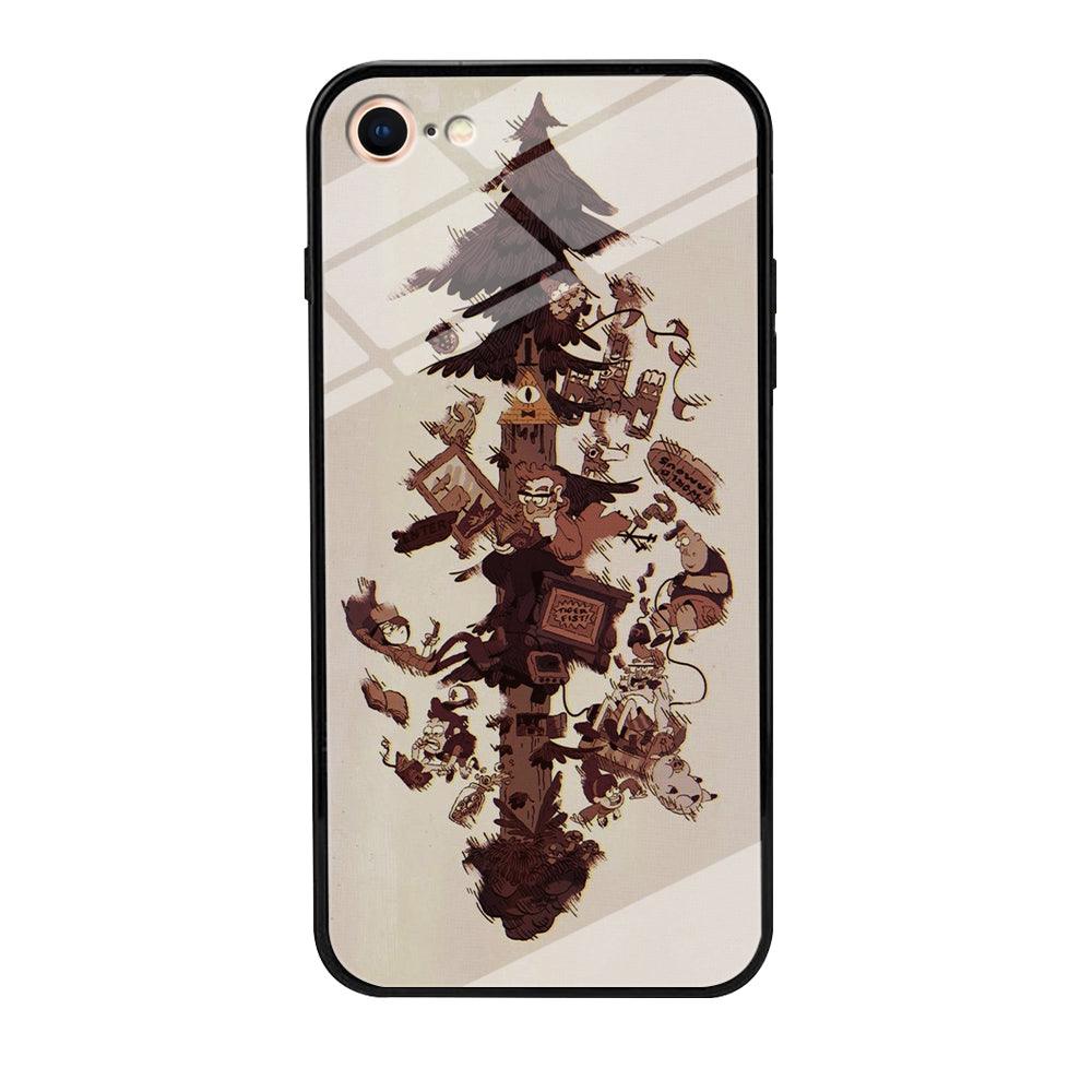 Gravity Falls Family iPhone 8 Case-Tempered Glass Case-Xtracase