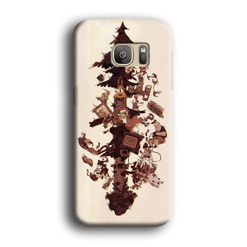 Gravity Falls Family Samsung Galaxy S7 Edge Case-Plastic / Full Wrap (3D Case)-Xtracase
