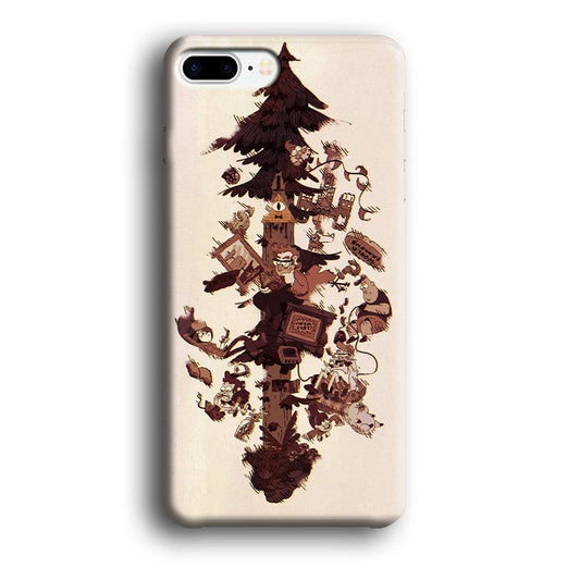 Gravity Falls Family iPhone 8 Plus Case-Plastic / Full Wrap (3D Case)-Xtracase