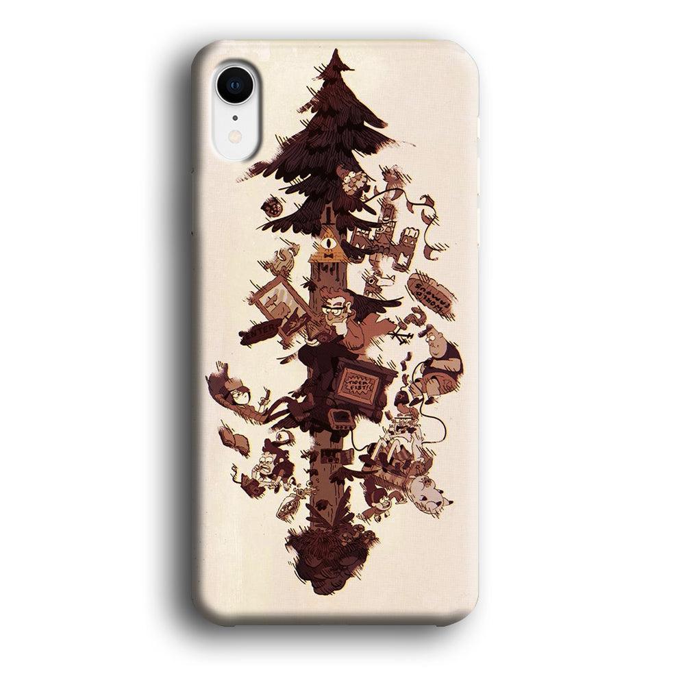 Gravity Falls Family iPhone XR Case-Plastic / Full Wrap (3D Case)-Xtracase
