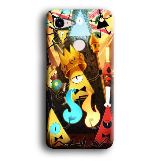 Gravity Falls Bill Cipher King Google Pixel 3 3D Case-Xtracase