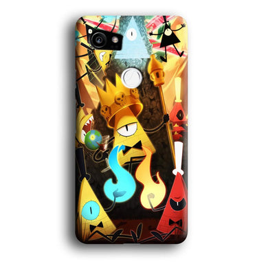Gravity Falls Bill Cipher King Google Pixel 2 XL 3D Case