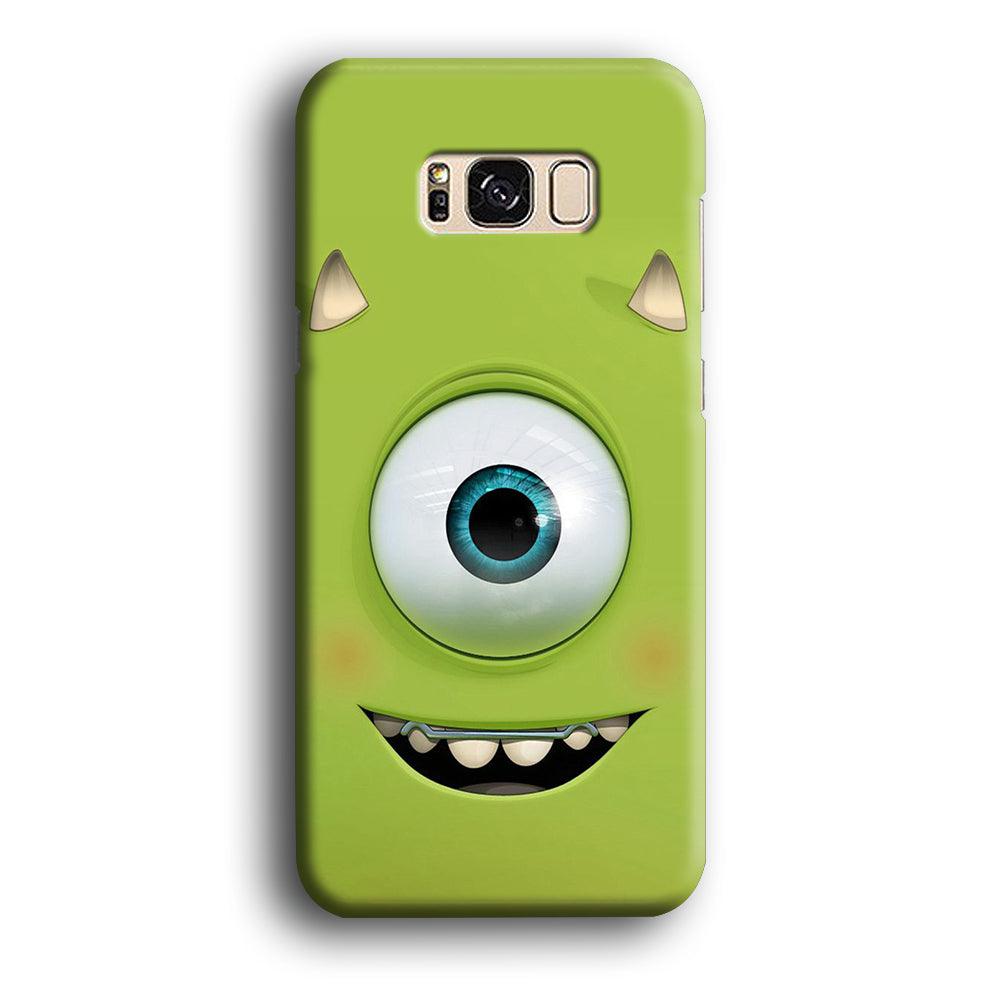 Green Face Monster Samsung Galaxy S8 Case-Plastic / Full Wrap (3D Case)-Xtracase