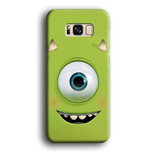 Green Face Monster Samsung Galaxy S8 Case-Plastic / Full Wrap (3D Case)-Xtracase