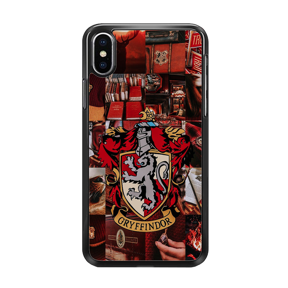 Gryffindor Harry Potter Aesthetic iPhone Xs Case