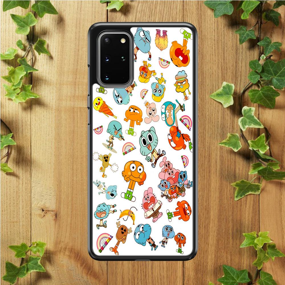Gumball Doodle Samsung Galaxy S20 Plus Case-Plastic / Full Wrap (3D Case)-Xtracase