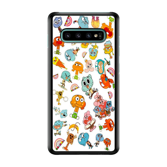 Gumball Doodle Samsung Galaxy S10 Case-Plastic / Full Wrap (3D Case)-Xtracase