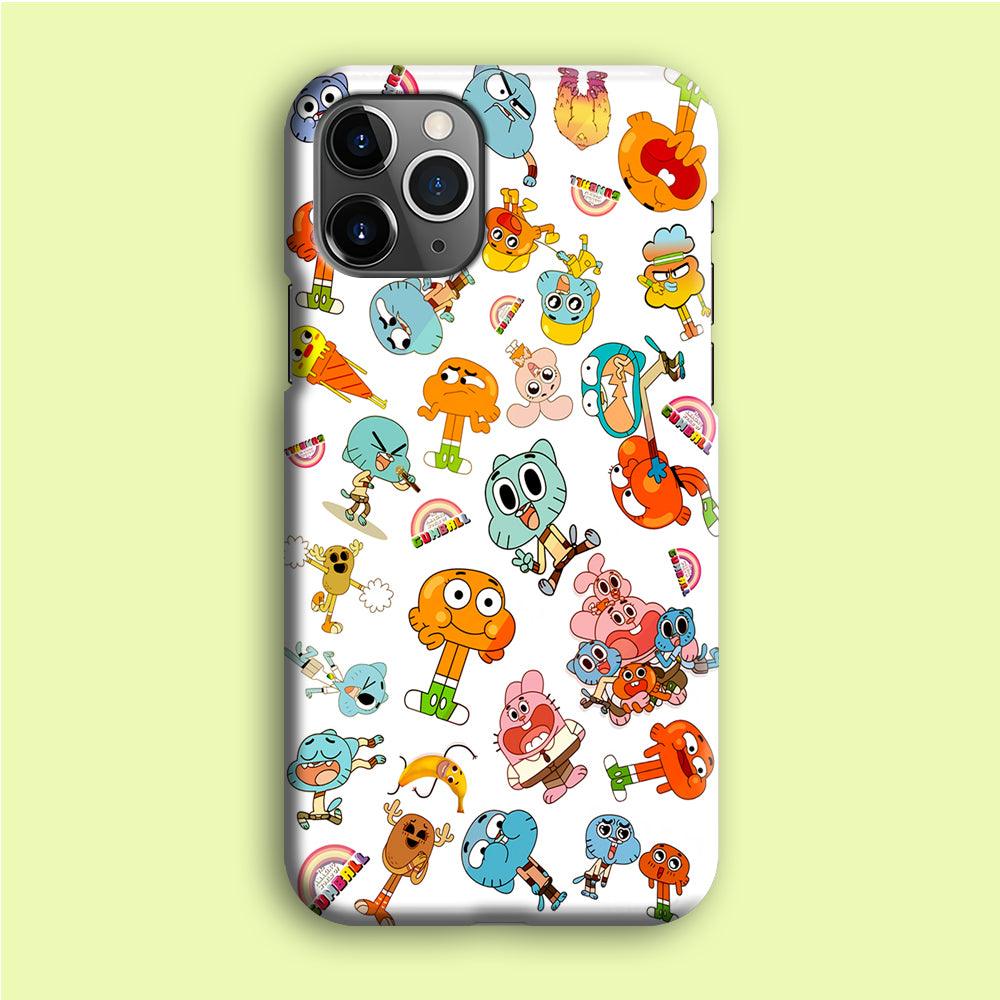 Gumball Doodle iPhone 12 Pro Case-Plastic / Full Wrap (3D Case)-Xtracase