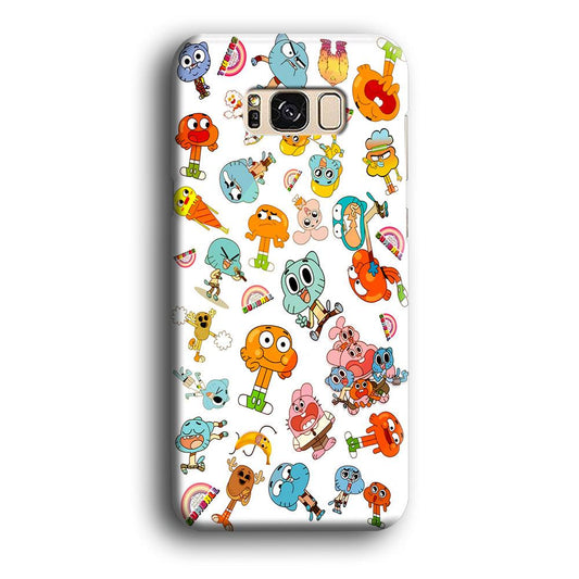 Gumball Doodle Samsung Galaxy S8 Case-Plastic / Full Wrap (3D Case)-Xtracase