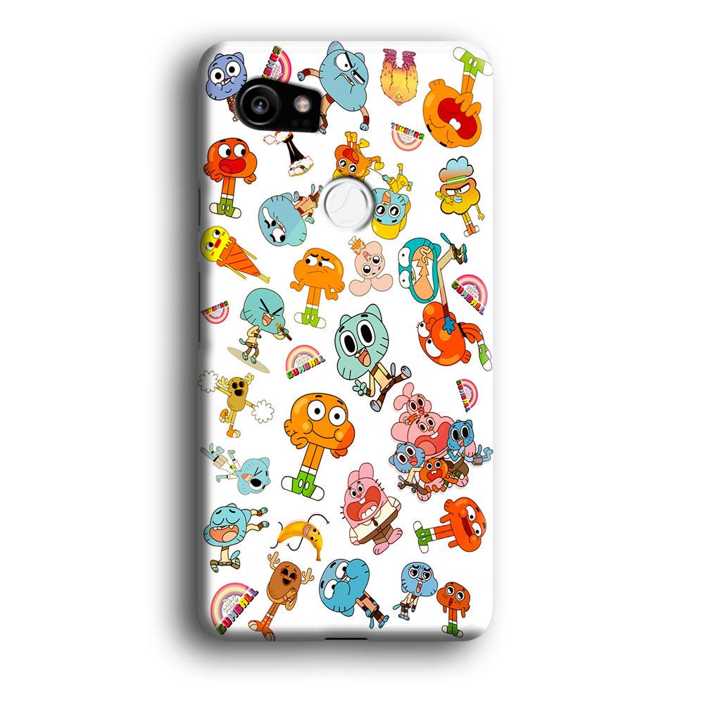 Gumball Doodle Google Pixel 2 XL 3D Case-Xtracase
