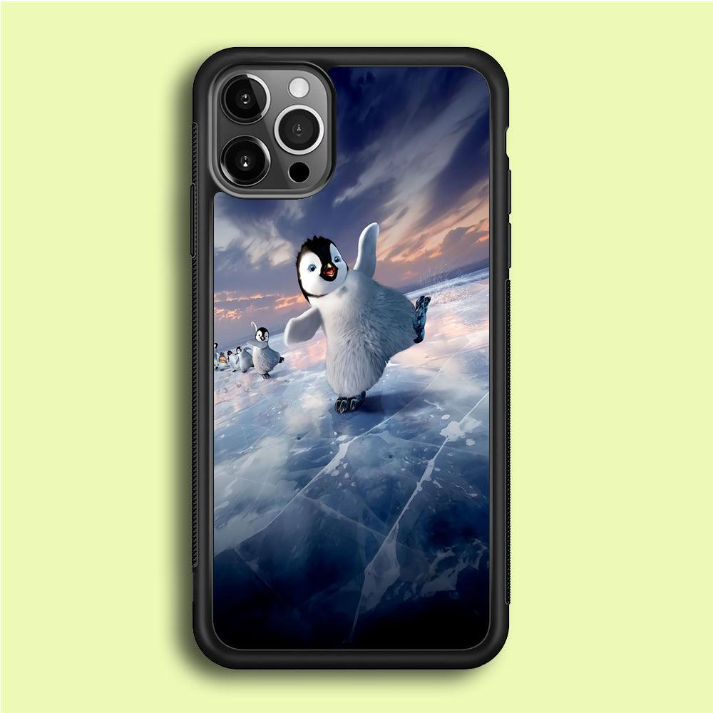 Happy Feet Two iPhone 12 Pro Max Case-Rubber / Black (2D Case)-Xtracase