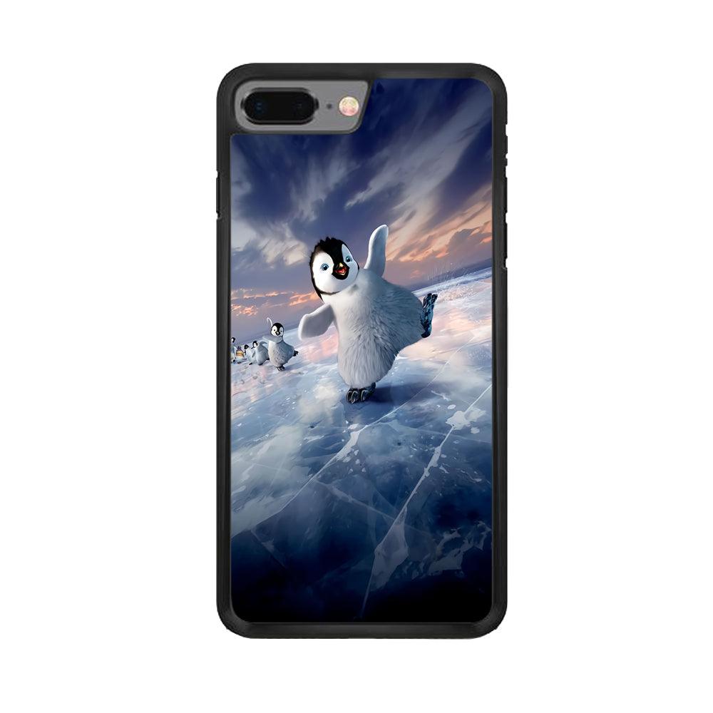 Happy Feet Two iPhone 7 Plus Case-Rubber / Black (2D Case)-Xtracase