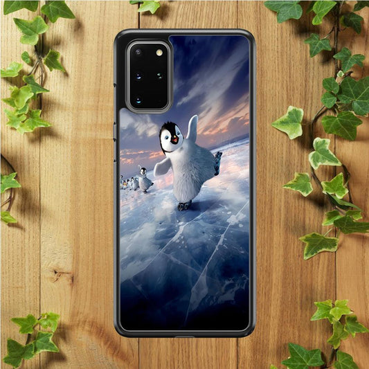 Happy Feet Two Samsung Galaxy S20 Plus Case-Rubber / White (2D Case)-Xtracase