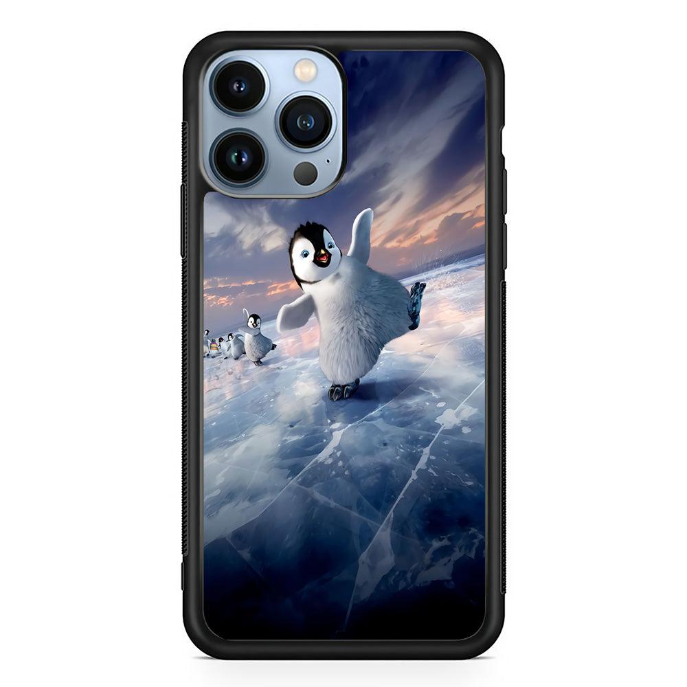 Happy Feet Two iPhone 13 Pro Case-Rubber / Black (2D Case)-Xtracase