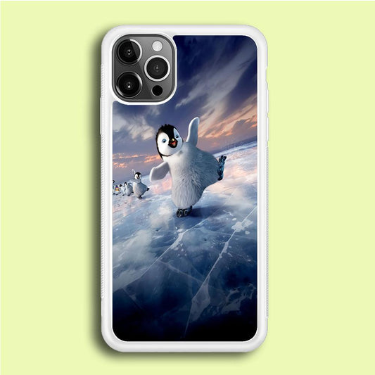 Happy Feet Two iPhone 12 Pro Case-Rubber / White (2D Case)-Xtracase