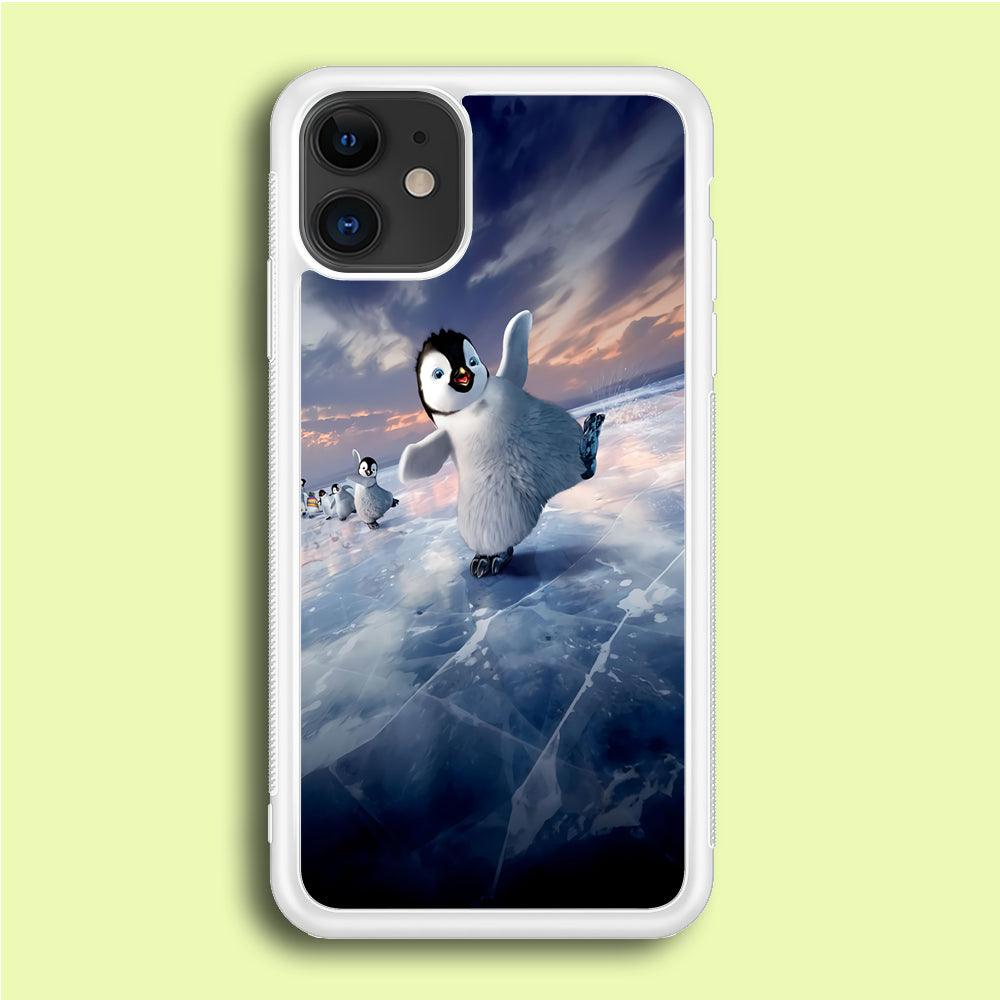 Happy Feet Two iPhone 12 Case-Rubber / White (2D Case)-Xtracase