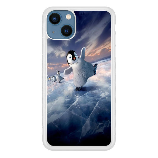 Happy Feet Two iPhone 13 Mini Case-Rubber / White (2D Case)-Xtracase