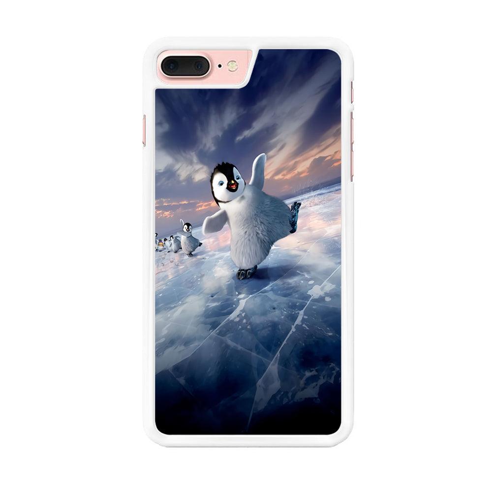 Happy Feet Two iPhone 7 Plus Case-Rubber / White (2D Case)-Xtracase