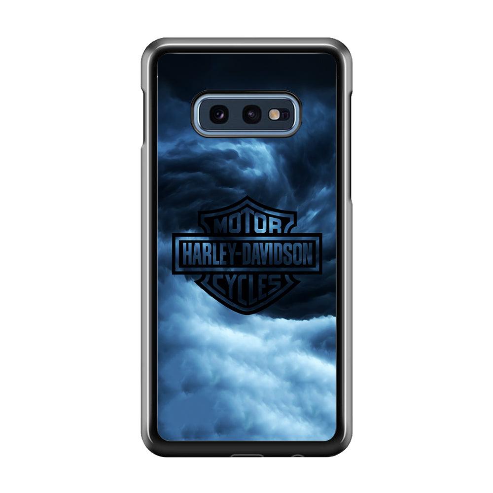 Harley Davidson Cloud Samsung Galaxy S10E Case-Rubber / Black (2D Case)-Xtracase