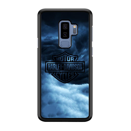 Harley Davidson Cloud Samsung Galaxy S9 Plus Case-Rubber / Black (2D Case)-Xtracase