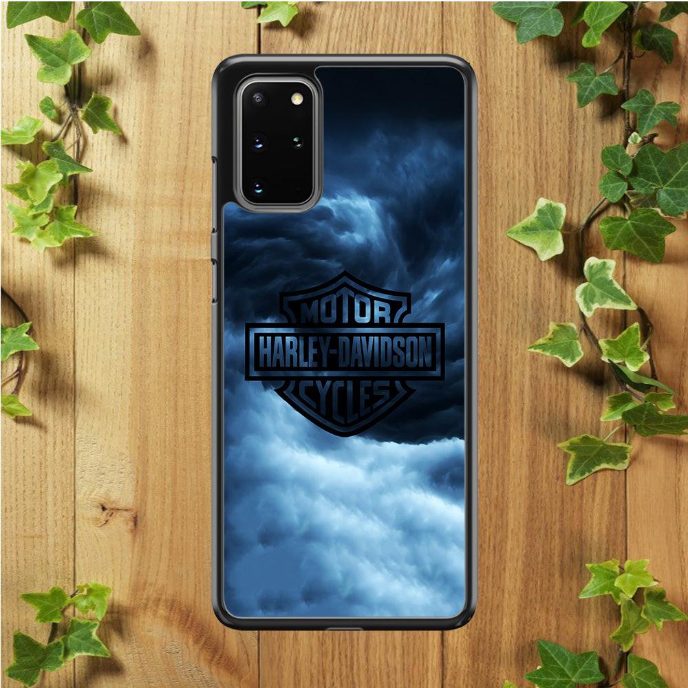 Harley Davidson Cloud Samsung Galaxy S20 Plus Case-Rubber / Black (2D Case)-Xtracase