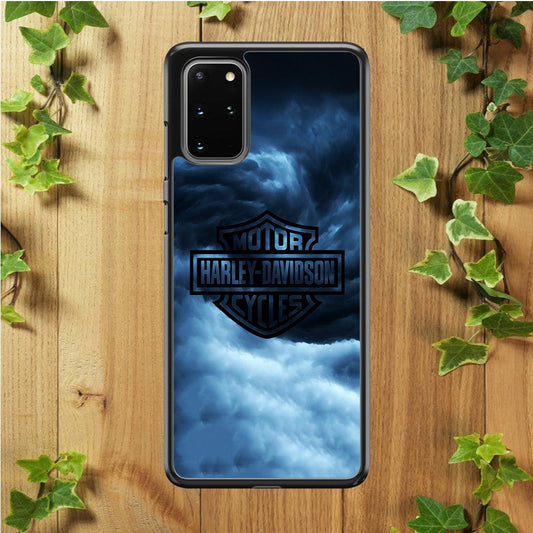 Harley Davidson Cloud Samsung Galaxy S20 Plus Case-Rubber / Black (2D Case)-Xtracase