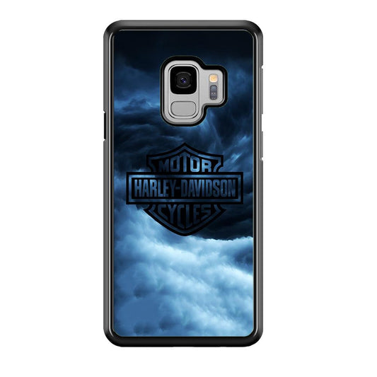 Harley Davidson Cloud Samsung Galaxy S9 Case-Rubber / Black (2D Case)-Xtracase