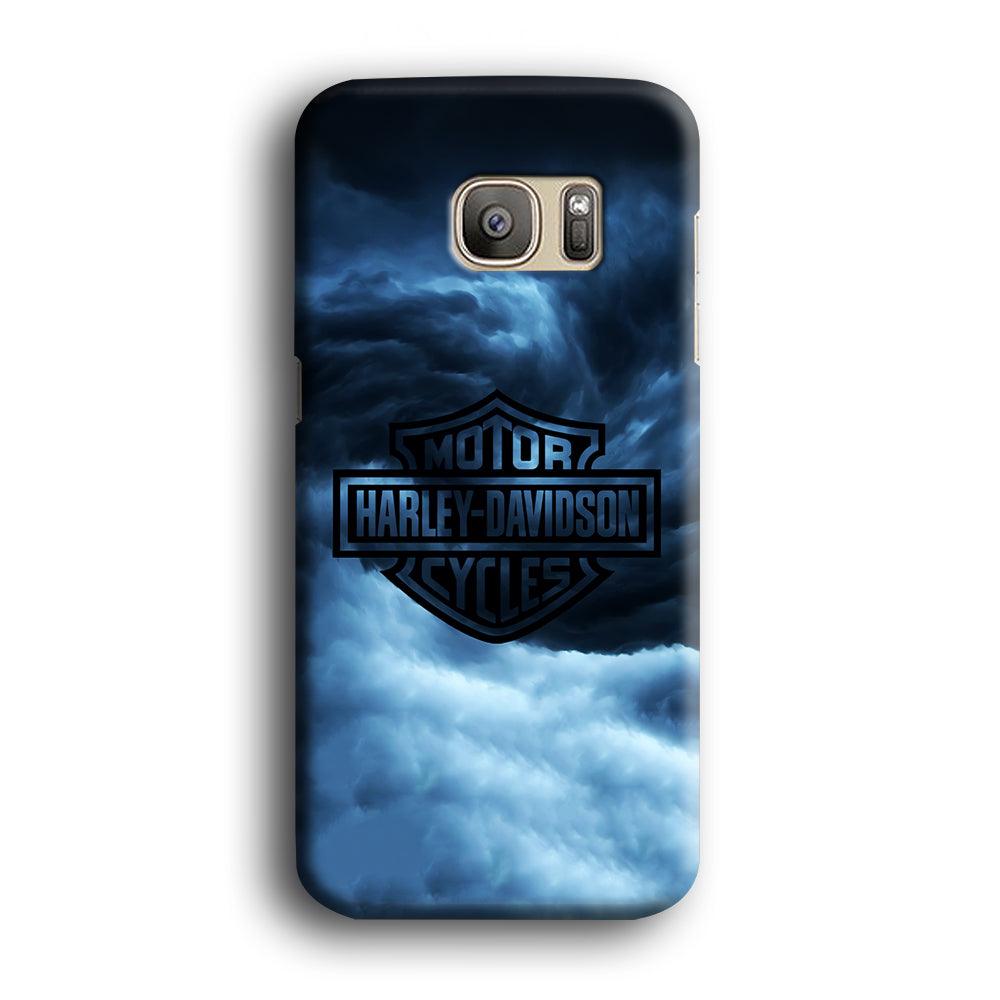Harley Davidson Cloud Samsung Galaxy S7 Edge Case-Plastic / Full Wrap (3D Case)-Xtracase