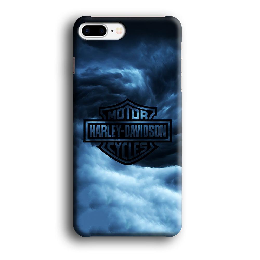 Harley Davidson Cloud iPhone 8 Plus Case-Plastic / Full Wrap (3D Case)-Xtracase