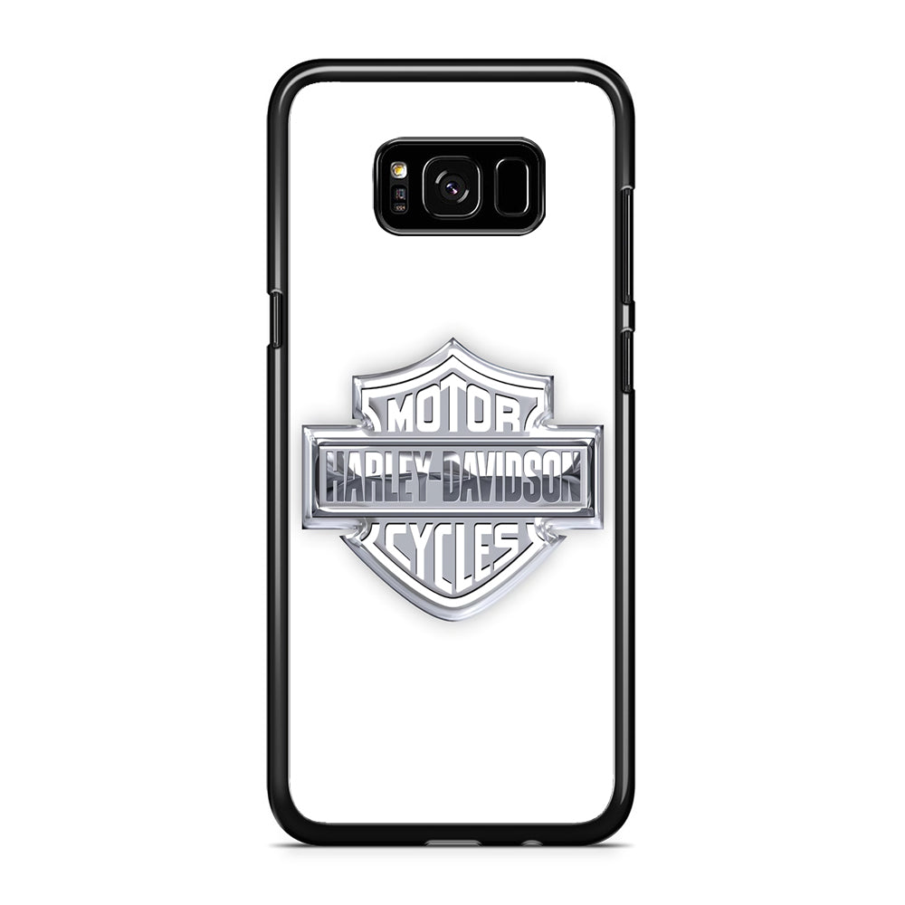 Harley Davidson Logo Silver Samsung Galaxy S8 Plus Case