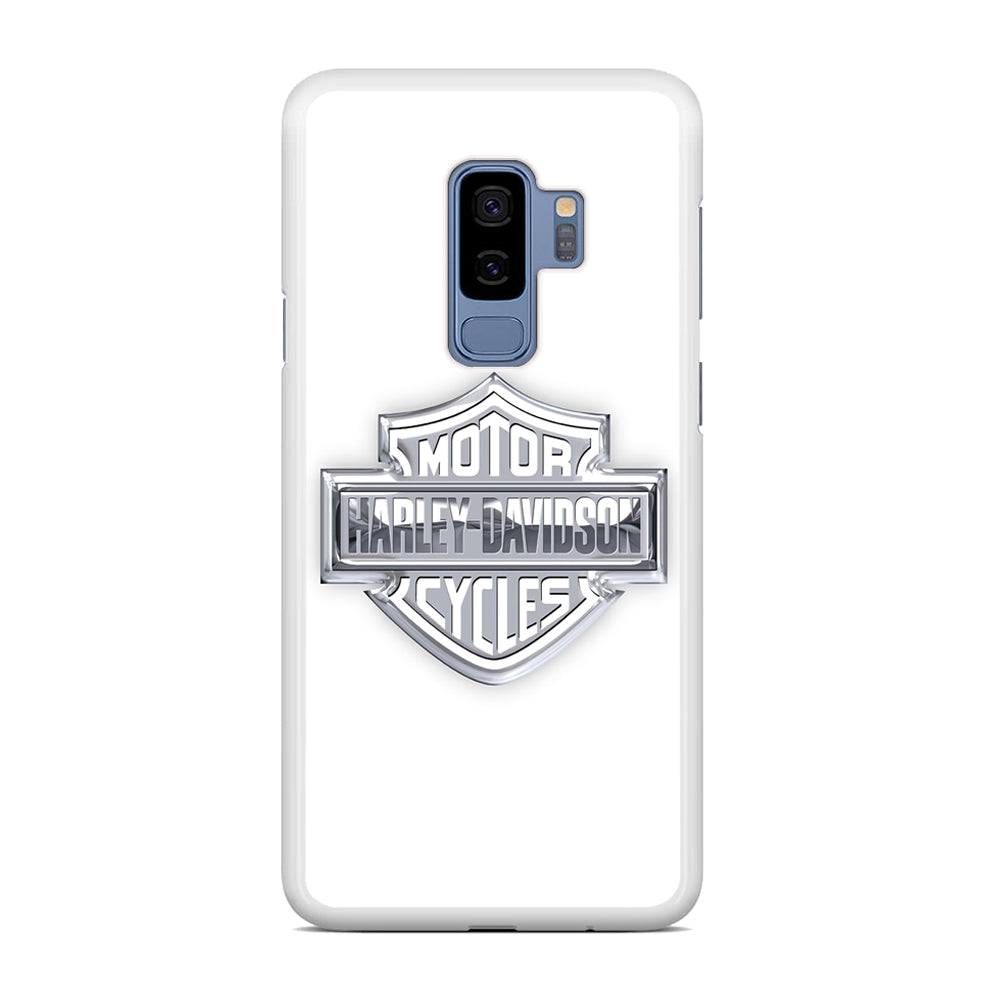 Harley Davidson Logo Silver Samsung Galaxy S9 Plus Case
