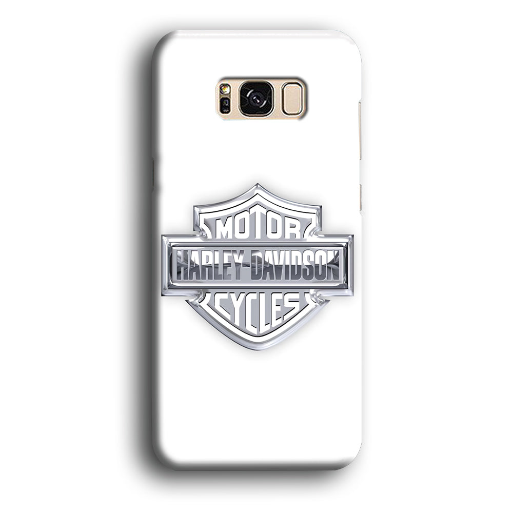 Harley Davidson Logo Silver Samsung Galaxy S8 Plus Case