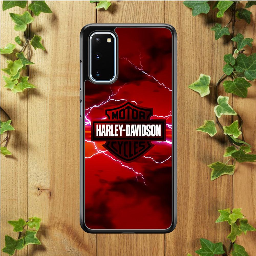 Harley Davidson Red Sky Samsung Galaxy S20 Case-Plastic / Full Wrap (3D Case)-Xtracase