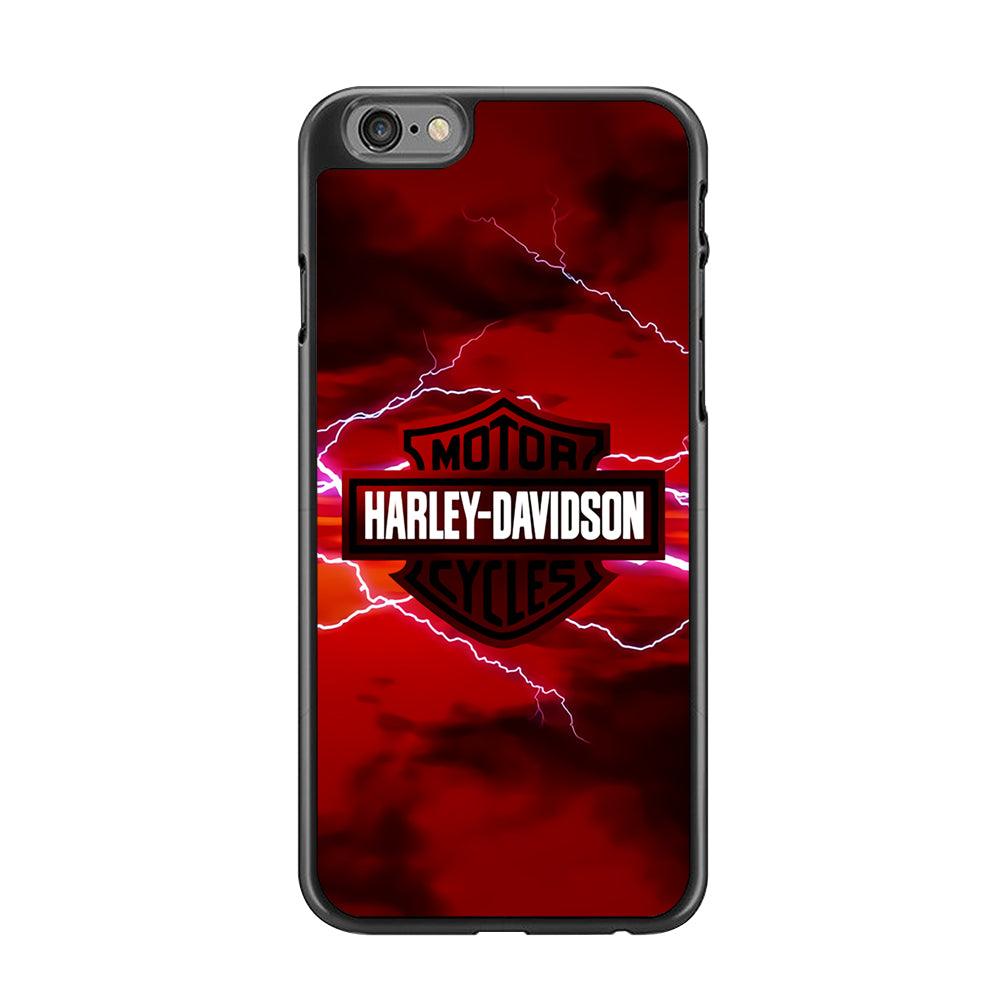 Harley Davidson Red Sky iPhone 6 | 6s Case-Rubber / Black (2D Case)-Xtracase