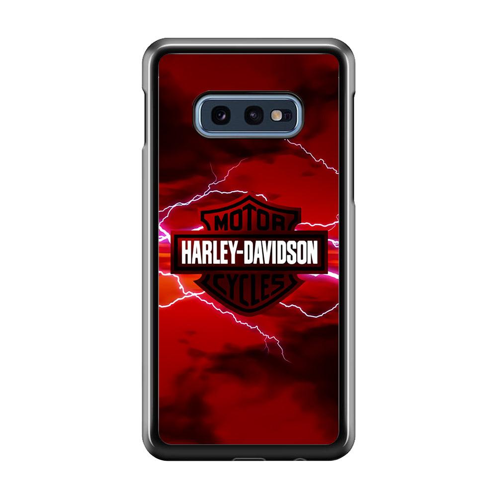 Harley Davidson Red Sky Samsung Galaxy S10E Case-Plastic / Full Wrap (3D Case)-Xtracase